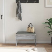 Halbank met kussen Grijs Sonoma 60 x 38 x 46 cm 4