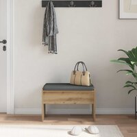 Halbank met kussen Artisan Eiken 60 x 38 x 46 cm 4