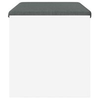 Halbank met kussen Wit 80 x 38 x 46 cm 6