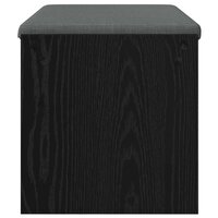 Halbank met kussen Zwart Eiken 80 x 38 x 46 cm 6