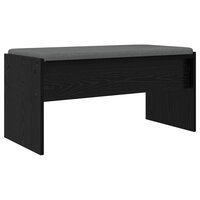Halbank met kussen Zwart Eiken 80 x 38 x 46 cm 7