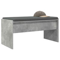 Halbank met kussen Beton Grijs 80 x 38 x 46 cm 3