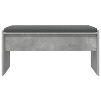 Halbank met kussen Beton Grijs 80 x 38 x 46 cm 5