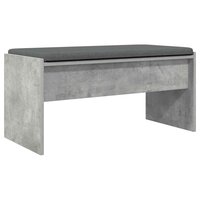 Halbank met kussen Beton Grijs 80 x 38 x 46 cm 7