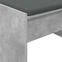 Halbank met kussen Beton Grijs 80 x 38 x 46 cm 8