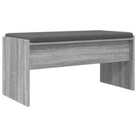 Halbank met kussen Grijs Sonoma 80 x 38 x 46 cm 2