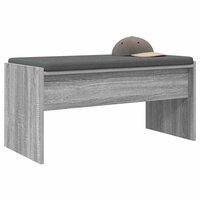 Halbank met kussen Grijs Sonoma 80 x 38 x 46 cm 3
