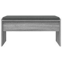 Halbank met kussen Grijs Sonoma 80 x 38 x 46 cm 5