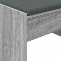 Halbank met kussen Grijs Sonoma 80 x 38 x 46 cm 8