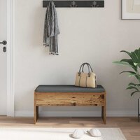 Halbank met kussen Oudhout 80 x 38 x 46 cm 4