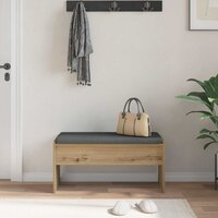 Halbank met kussen Artisan Eiken 80 x 38 x 46 cm 4