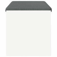 Halbank met kussen Wit 100 x 38 x 46 cm 6