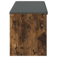 Halbank met kussen met plank Gerookt eiken 100 x 38 x 46 cm 6