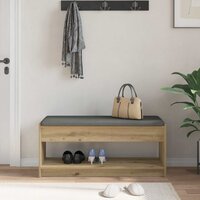 Halbank met kussen met plank Artisan Eiken 100 x 38 x 46 cm 4