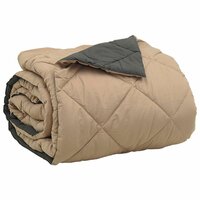 Zomerdekbed Antraciet en Taupe 200 x 200 cm Microvezel 5