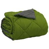 Zomerdekbed Groen en Antraciet 200 x 200 cm Microvezel 5