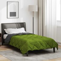 Zomerdekbed Groen en Antraciet 220 x 140 cm Microvezel 4
