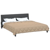 Zomerdekbed Taupe 200 x 200 cm Microvezel 3