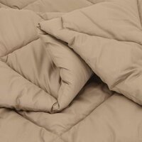 Zomerdekbed Taupe 220 x 135 cm Microvezel 5