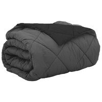 Zomerdekbed Zwart en Anthraciet 200 x 200 cm Microvezel 2