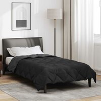 Zomerdekbed Zwart en Anthraciet 220 x 135 cm Microvezel 4