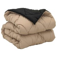 Vol jaar dekbed Zwart en Taupe 200 x 140 cm Microfiber 5