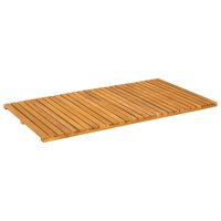 Badmat Effen Bruin 100 x 55 cm Hout 2