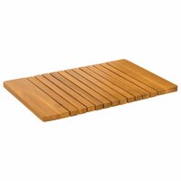 Badmat Effen Bruin 59 x 40 cm Hout 2