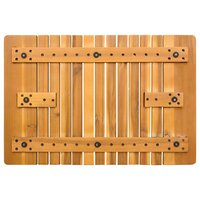 Badmat Effen Bruin 59 x 40 cm Hout 6