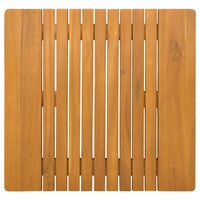 Badmat Effen Bruin 59 x 40 cm Hout 4