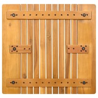 Badmat Effen Bruin 59 x 40 cm Hout 6