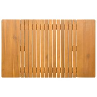 Badmat Effen Bruin 59 x 40 cm Hout 4