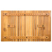 Badmat Effen Bruin 59 x 40 cm Hout 6