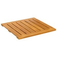 Badmat Effen Bruin 50 x 50 cm Hout 4