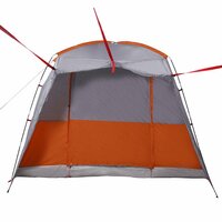 Autotent 4-persoons waterdicht grijs en oranje 9