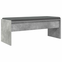 Halbank met kussen Beton Grijs 100 x 38 x 46 cm 2