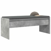 Halbank met kussen Beton Grijs 100 x 38 x 46 cm 3