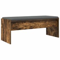 Halbank met kussen Gerookt eiken 100 x 38 x 46 cm 2