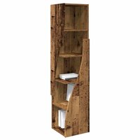 Hoekkast Wit 32x32x140cm Bewerkt hout 3