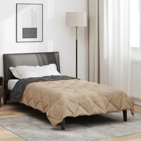 Zomer Dekbed Antraciet en Taupe 200 x 155 cm Microfiber 4
