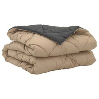 Zomer Dekbed Antraciet en Taupe 200 x 155 cm Microfiber 5