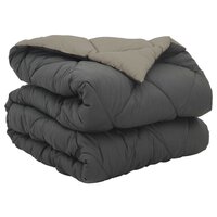 Vol jaar dekbed Lichtgrijs en Antraciet 200 x 140 cm Microfiber 2