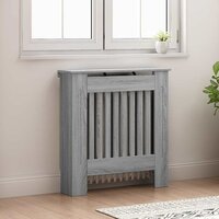 Radiatorafdekking Grijs Sonoma 78 x 19 x 81,5 cm Bewerkt hout 3