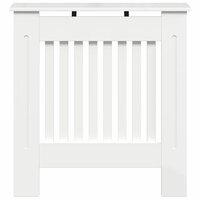 Radiatorafdekking Hoogglans wit 78 x 19 x 81,5 cm Bewerkt hout 4