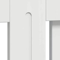 Radiatorafdekking Hoogglans wit 78 x 19 x 81,5 cm Bewerkt hout 8