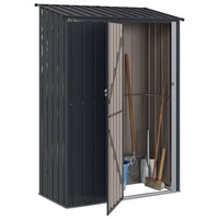 Tuinhuisjes Antraciet 140,5 x 74 x 200 cm Metaal 3