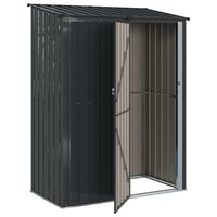 Tuinhuisjes Antraciet 153,5 x 86 x 200 cm Metaal 5
