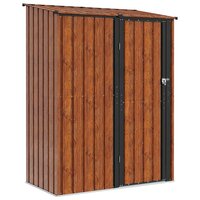 Tuinhuisjes Bruin 153,5 x 86 x 200 cm Metaal 2