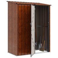 Tuinhuisjes Bruin 153,5 x 86 x 200 cm Metaal 3