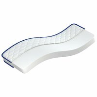 Traagschuimmatras 70x200x17 cm Zacht wit 2